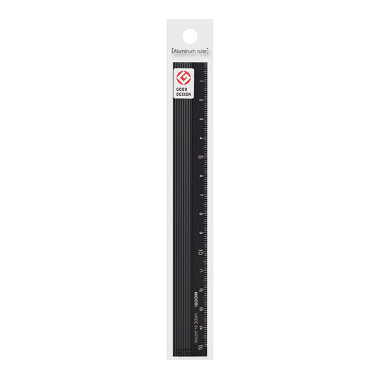 Aluminum Ruler Black