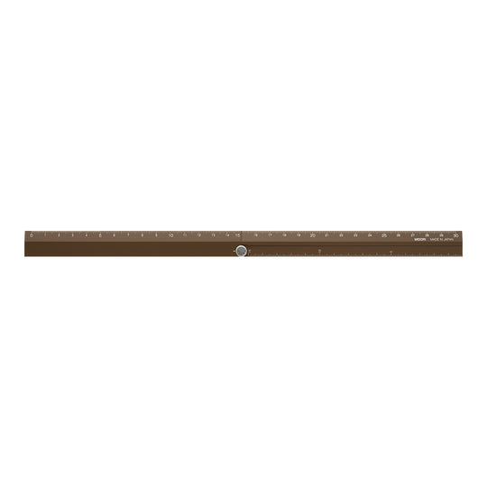 Midori Aluminum Multiple Ruler <30cm> Brown