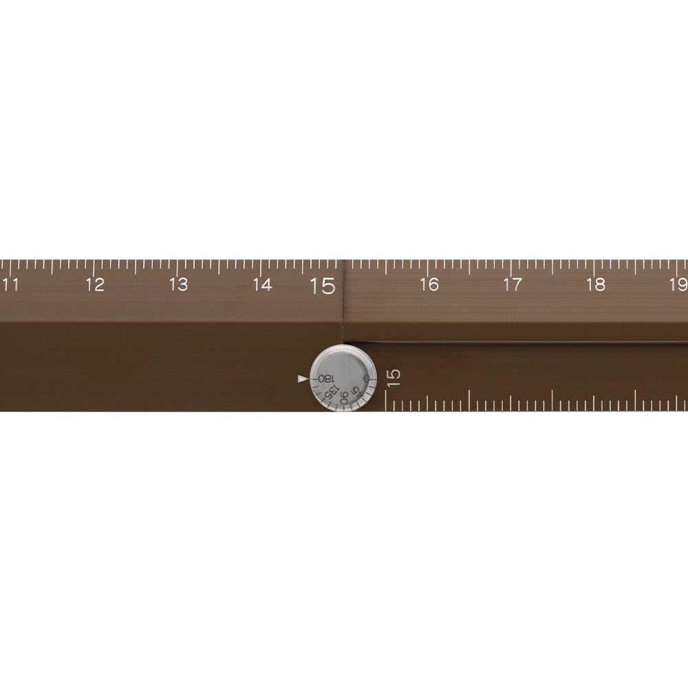 Midori Aluminum Multiple Ruler <30cm> Brown