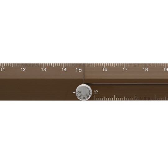 Midori Aluminum Multiple Ruler <30cm> Brown