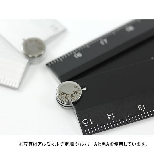 Midori Aluminum Multiple Ruler <30cm> Brown