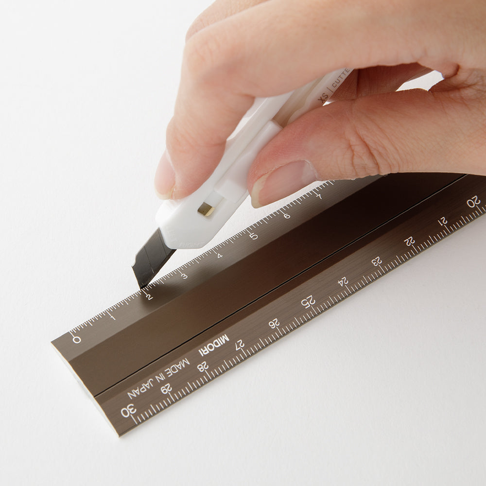 Midori Aluminum Multiple Ruler <30cm> Brown