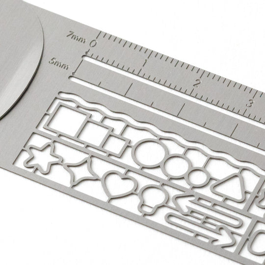 Midori Clip Ruler Silver A