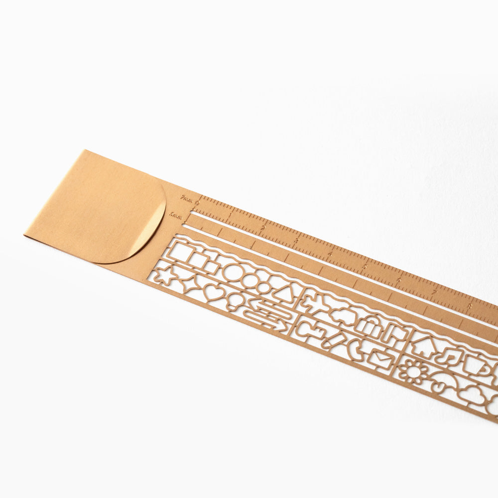 Midori Clip Ruler Copper A