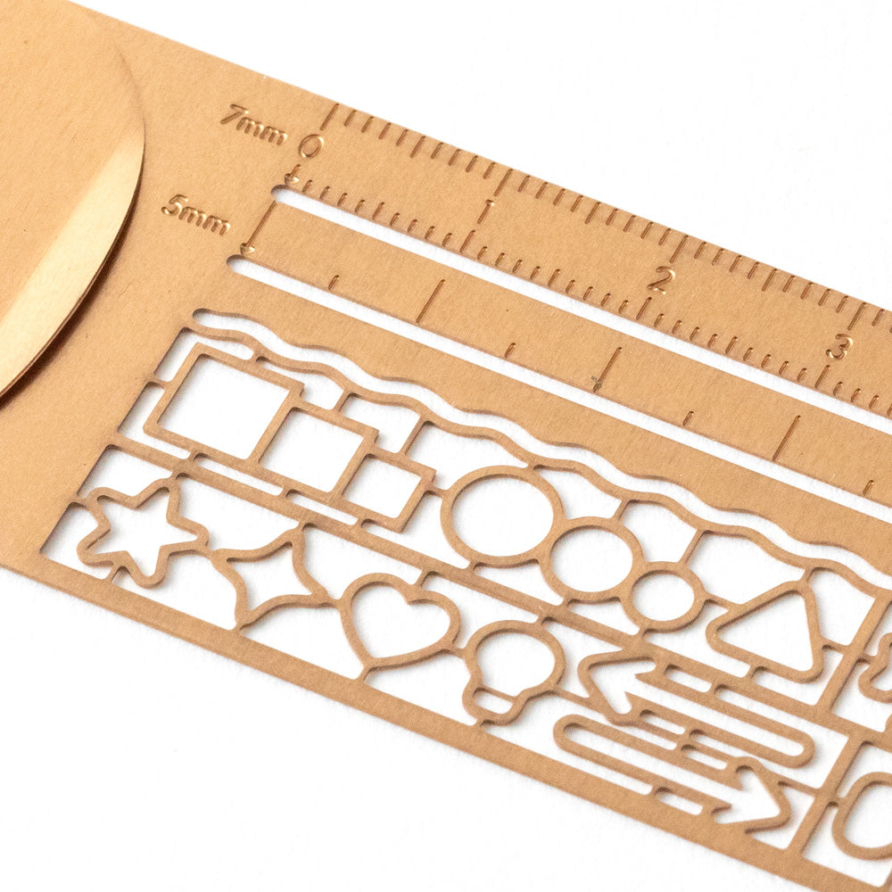 Midori Clip Ruler Copper A