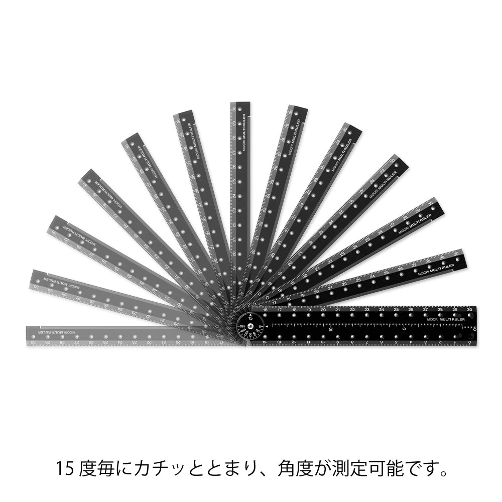 Multi Ruler <30cm> Black A