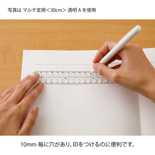 Multi Ruler <30cm> Pink A