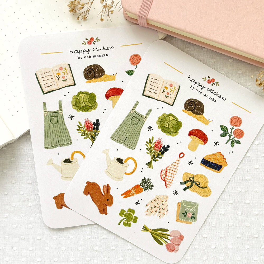 In The Garden - Planner & Journal Stickers | A6 Matte Paper