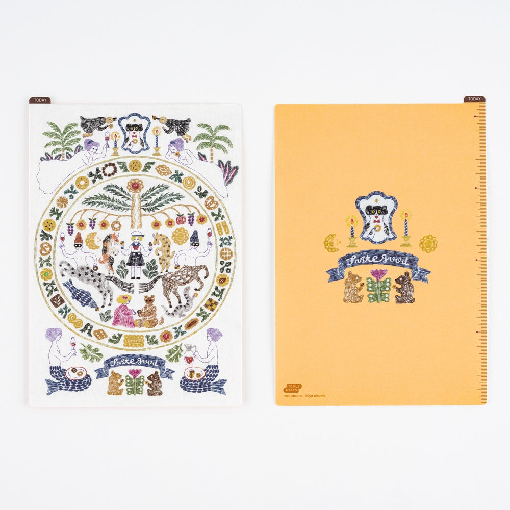 Hobonichi Accessories Iyo Okumi  Pencil Board for A5 Size (Happy Tea Time - Taste Good)