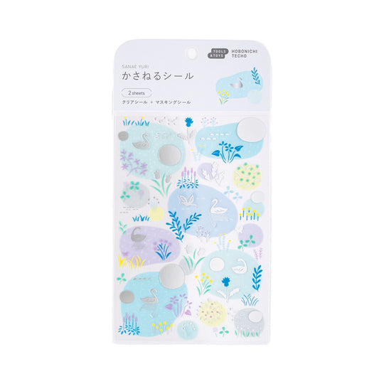 Hobonichi Accessories Yuri Sanae: Layering Stickers (Forest Lake)