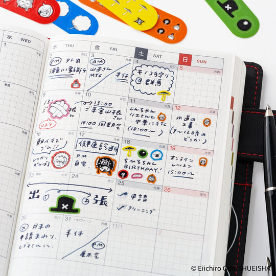 Hobonichi ONE PIECE magazine Chopper’s Techo First Aid Kit Stickers