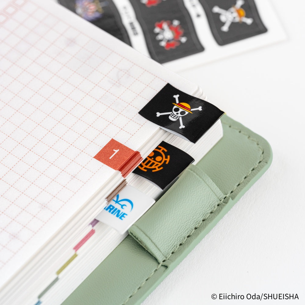 Hobonichi ONE PIECE magazine Pirate Flag Index Stickers