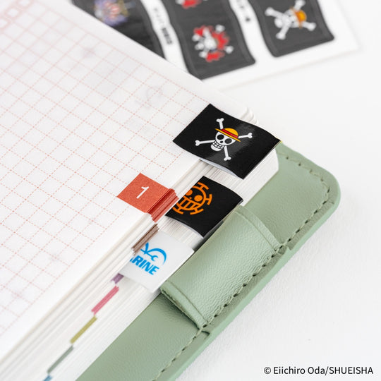 Hobonichi ONE PIECE magazine Pirate Flag Index Stickers
