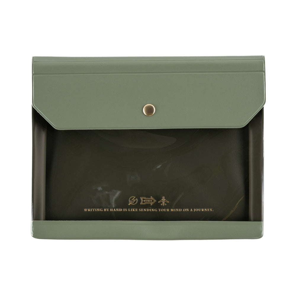 Hobonichi Accessories Alettone: Document Case for A6 Size (Olive)