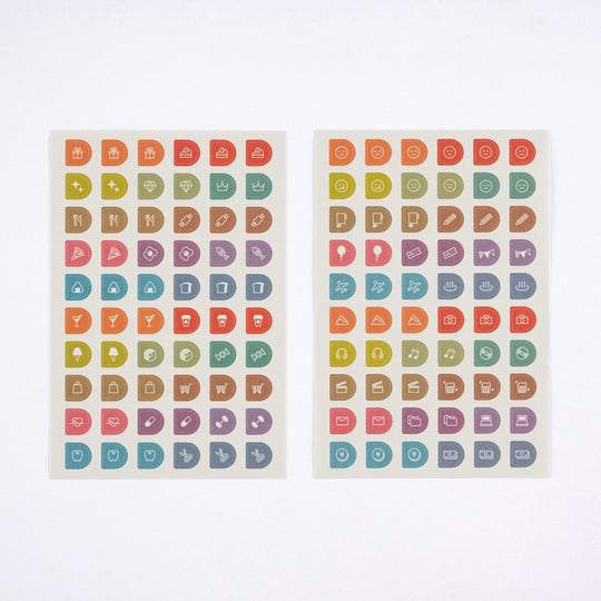 Hobonichi Tsuki No Iro- Sticker Set Schedule