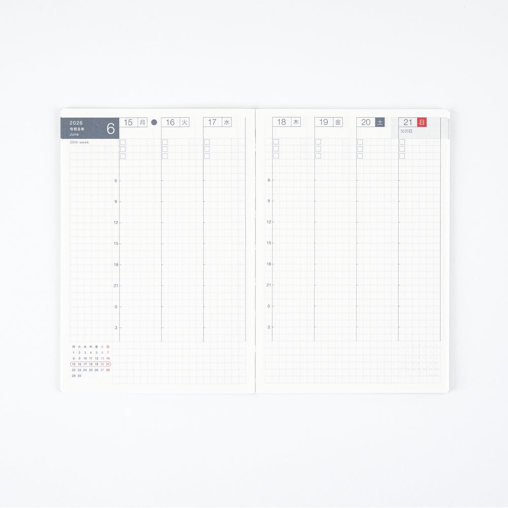 Hobonichi Accessories Hobonichi Weekly Calendar 2026