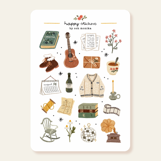 Folklore - Planner &amp; Journal Stickers | A6 Matte Paper