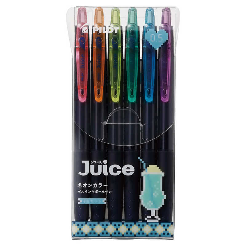 Pilot Japan Ballpoint Pen Juice Neon Colours Set of 6