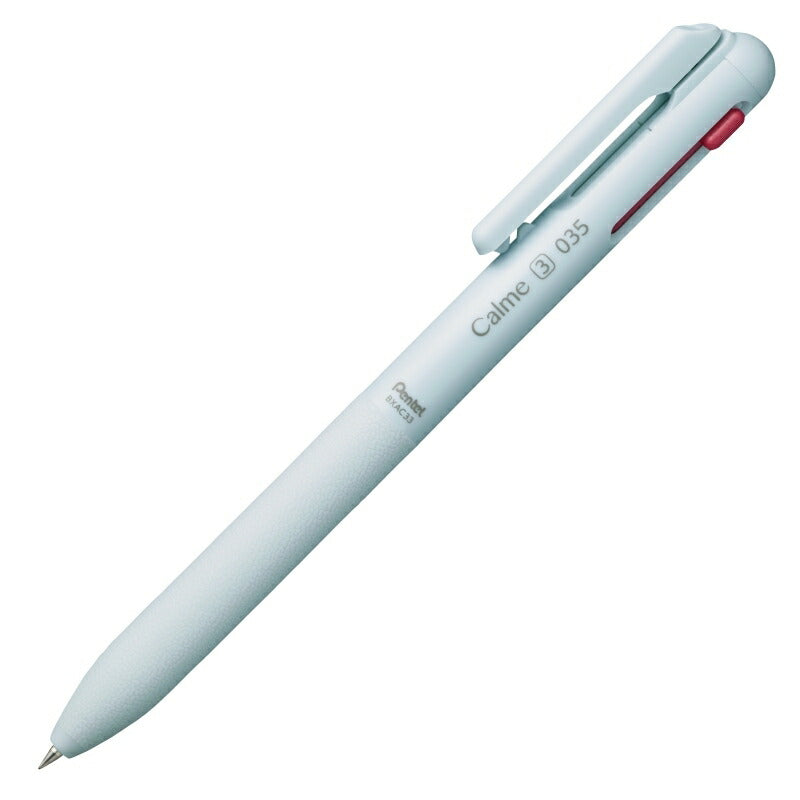 Pentel Calme 3 Colour Ballpoint Pen - Light Blue
