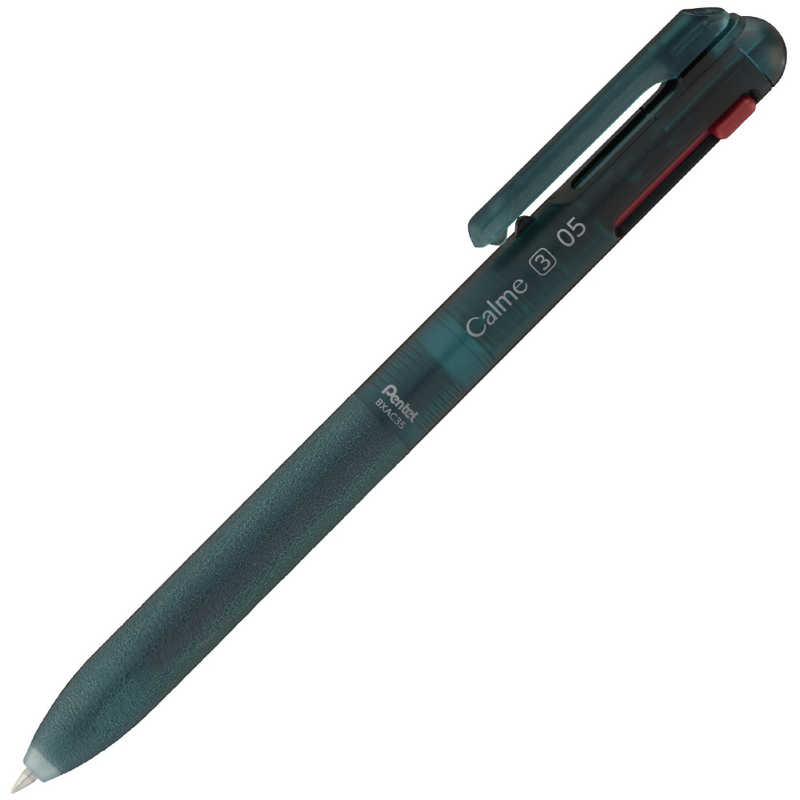 Pentel Calme Frosted Series 3 Colour Ballpoint Pen 0.5mm - Sea Blue