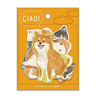 Mind Wave Sticker Ciao Shiba Dog