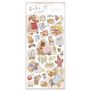 Mind Wave Sticker With That Girl With Bear