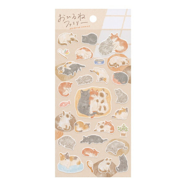 Mind Wave Sticker Ohirune Family Nekoyama san Family
