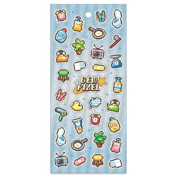 Mind Wave Stickers Gem Pixel - Everyday Items