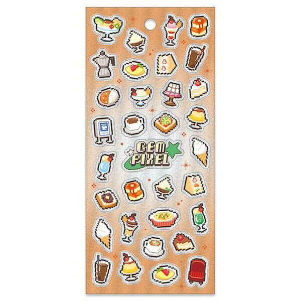 Mind Wave Stickers Gem Pixel - Coffee Shop