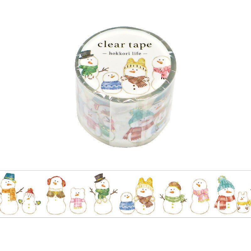 Mind Wave Winter Clear Decorative Tape- Snowman