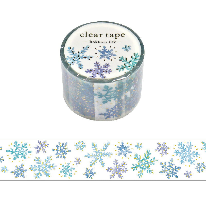 Mind Wave Winter Clear Decorative Tape- Snow