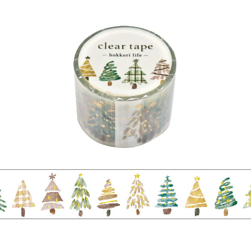 Mind Wave Winter Clear Decorative Tape- Christmas Tree