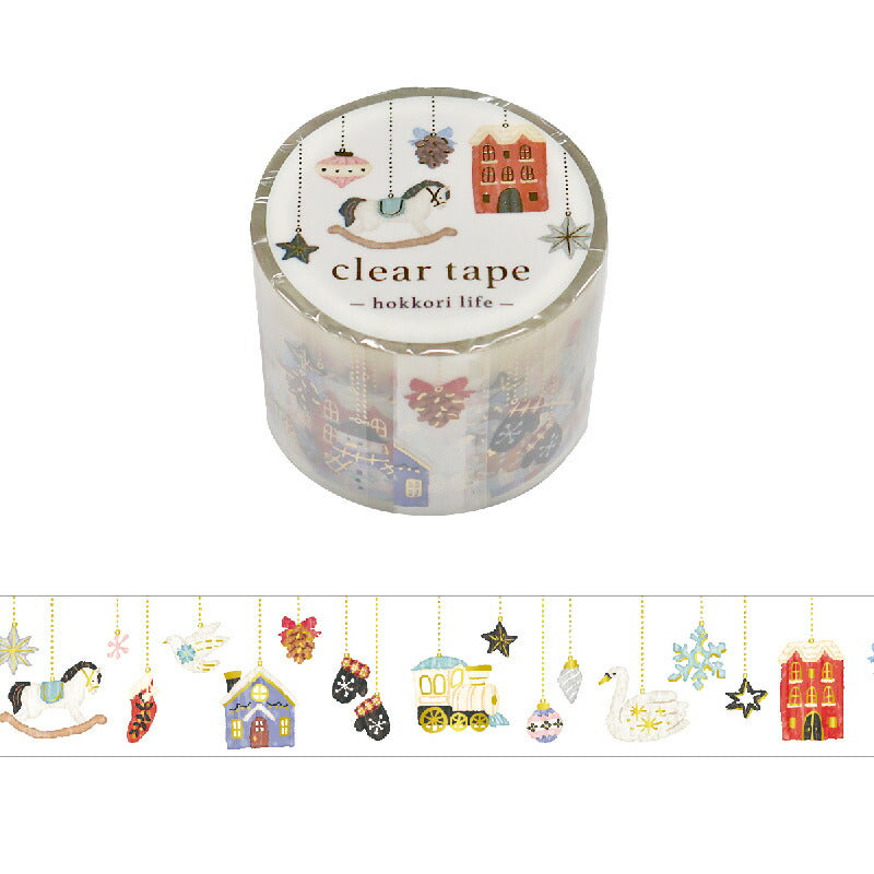 Mind Wave Winter Clear Decorative Tape- Christmas Tree Ornaments