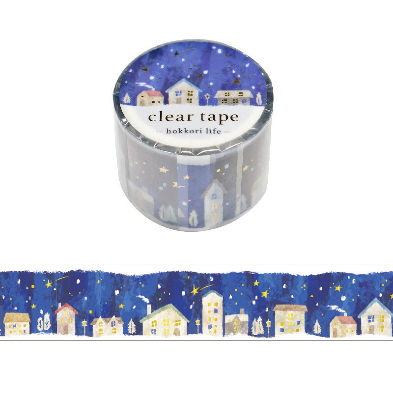 Mind Wave Winter Clear Decorative Tape- Winter Village