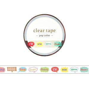 Mind Wave Washi Tape Clear 7mm Pop Color Speech Bubble