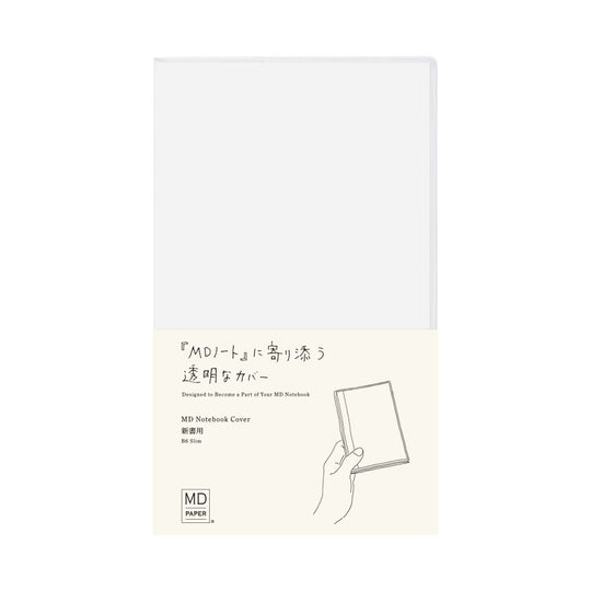 Midori Clear Plastic Notebook Cover - B6