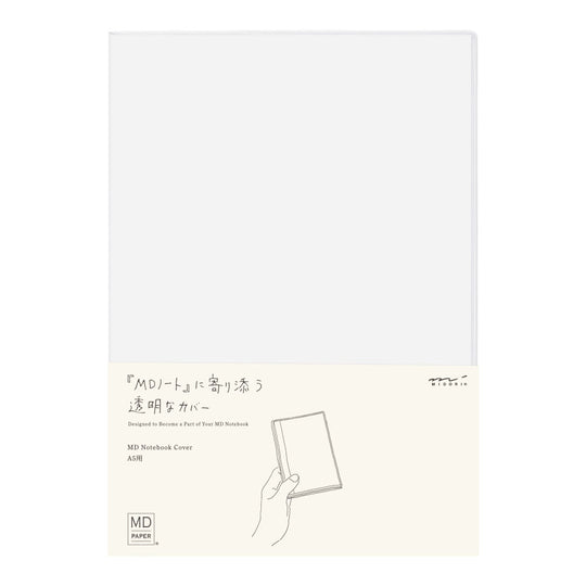 Midori Clear Plastic Notebook Cover- A5