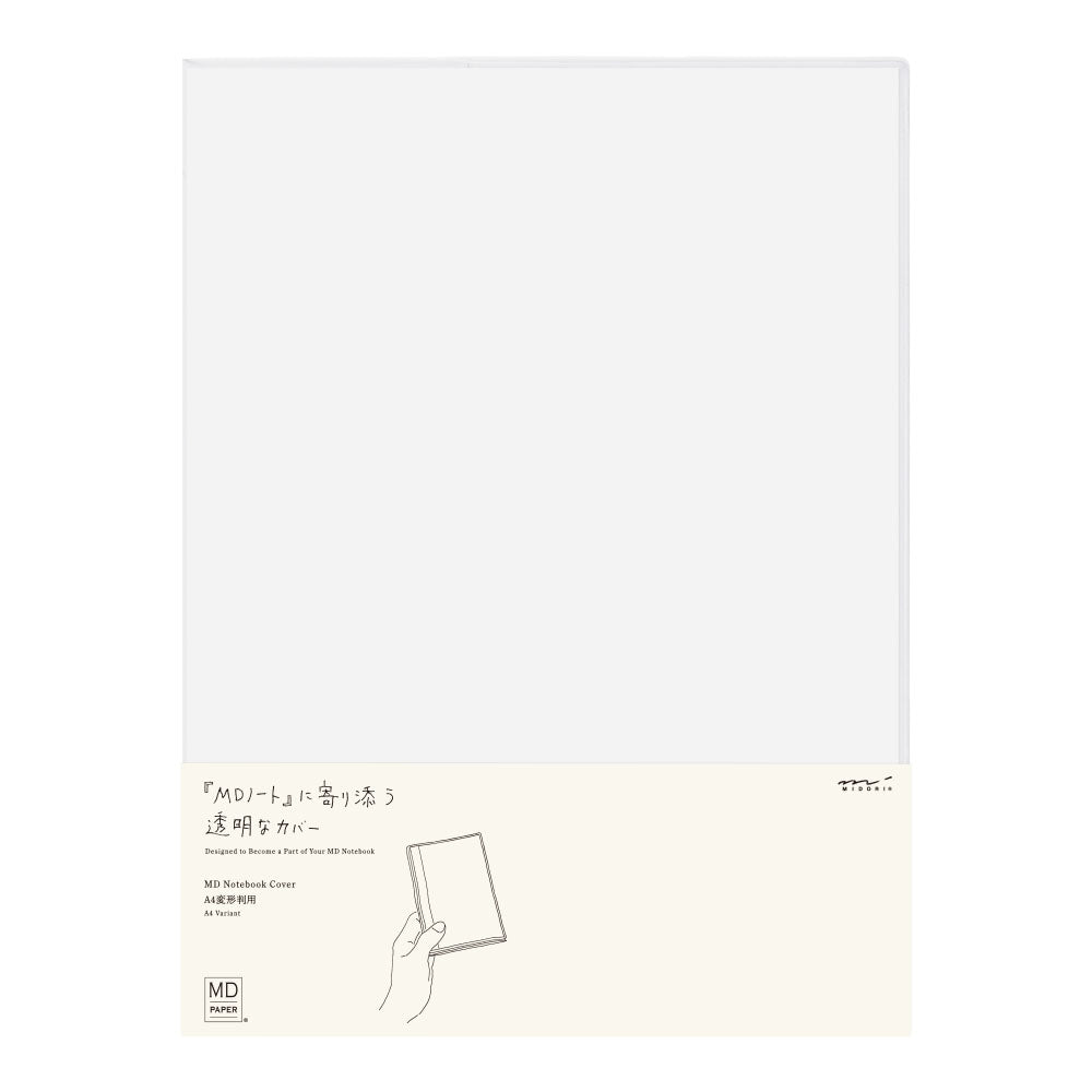 Midori Clear Plastic Notebook Cover- A4