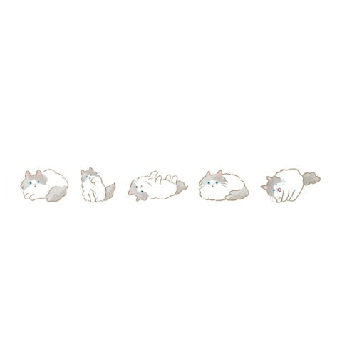 Decole Neco Rush Decoration Tape Cat Special Edition- Ragdoll