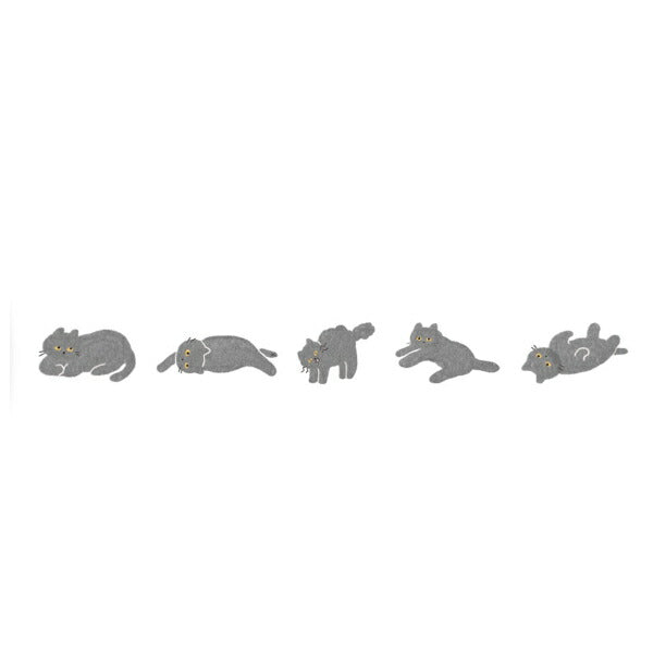 Decole Neco Rush Decoration Tape Cat Special Edition- Grey Cat