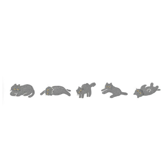 Decole Neco Rush Decoration Tape Cat Special Edition- Grey Cat
