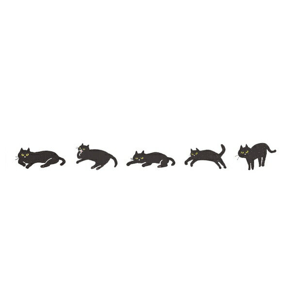 Decole Neco Rush Decoration Tape Cat Special Edition- Black Cat