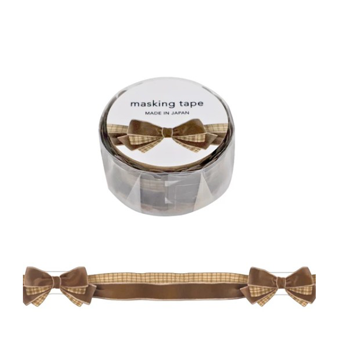 Mind Wave Washi Tape Velour Brown Die-Cut