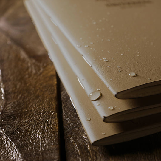 Rite in the Rain Notebook, 3.25" x 4.625" Tan Cover 3 PK