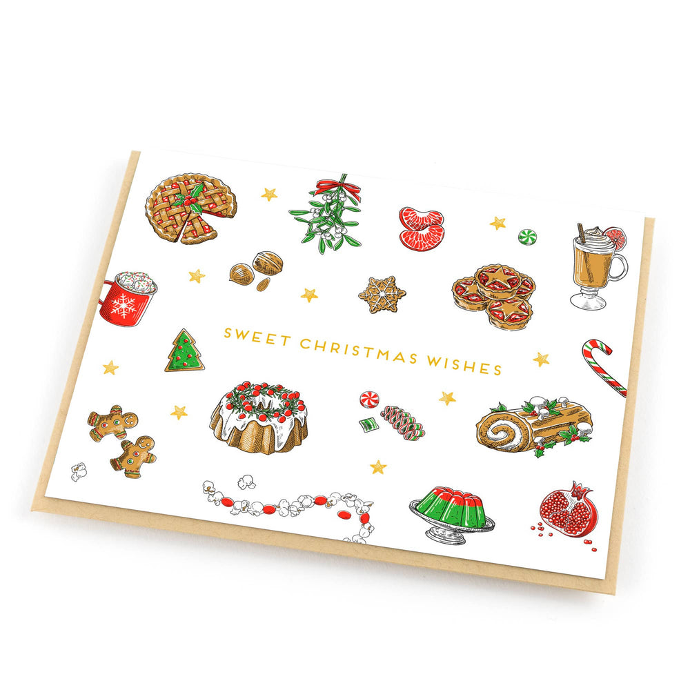 Sweet Treats Wishes Holiday Card: Single Card