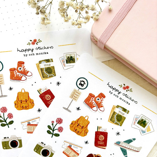 Traveler - Planner &amp; Journal Stickers | A6 Matte Paper