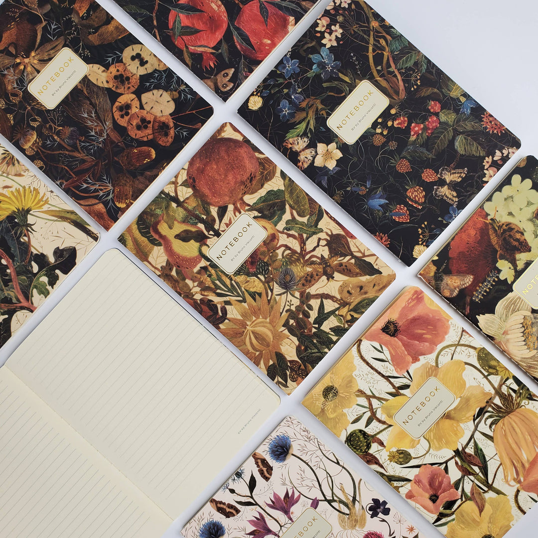 Bruno Visconti-Symmetrical Flora Notebook