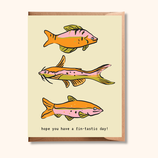 Funny Fish Birthday Card | Hope You Have a Fin-tastic Day