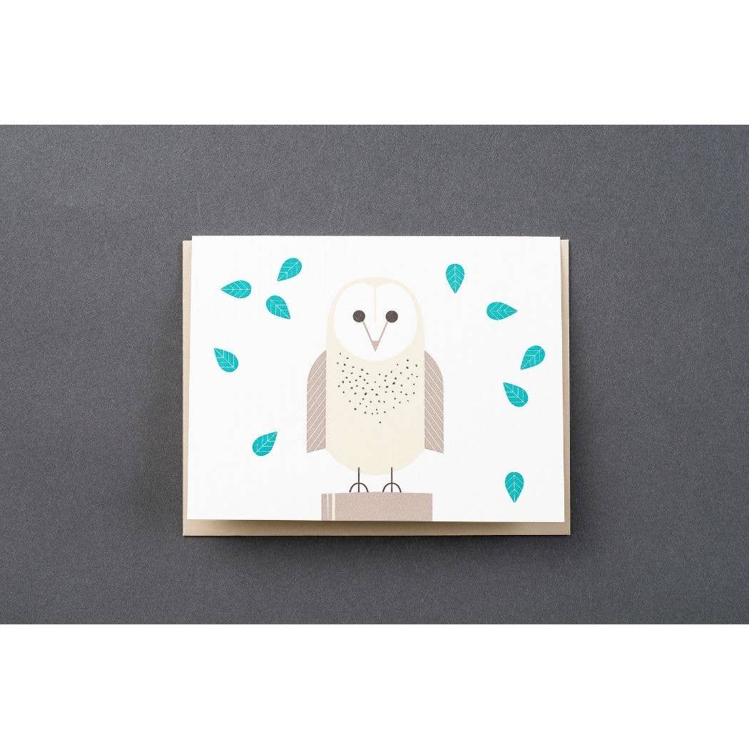 Owl Modern Card: Single Card