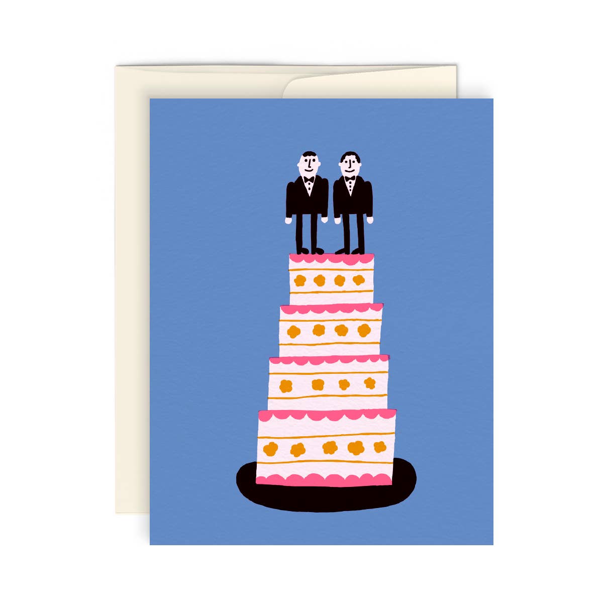 MEN WEDDING — Greeting card